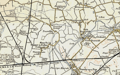 Old map of Trumfleet in 1903