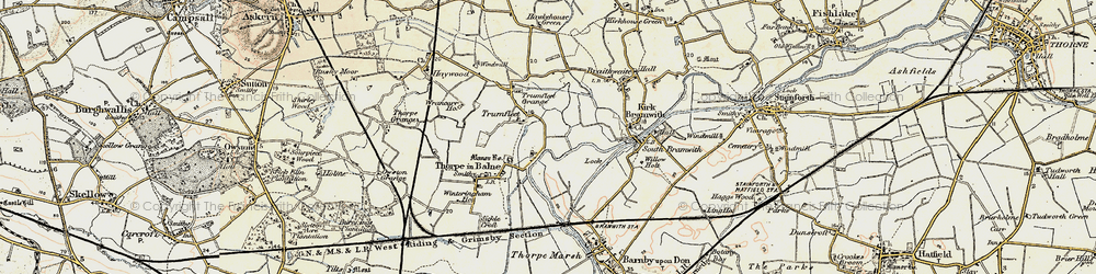 Old map of Trumfleet in 1903