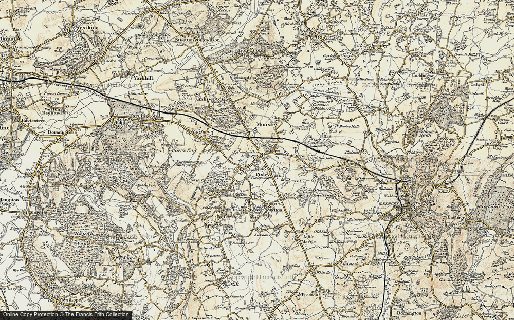 Old Map of Trumpet, 1899-1901 in 1899-1901