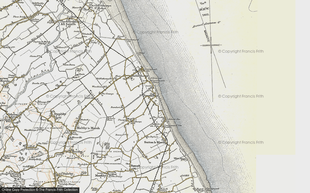 Old Map of Trusthorpe, 1902-1903 in 1902-1903