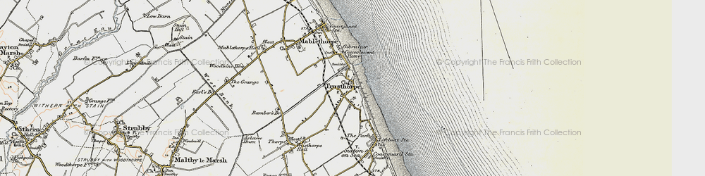 Old map of Trusthorpe in 1902-1903