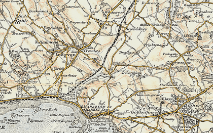 Old map of Truthwall in 1900