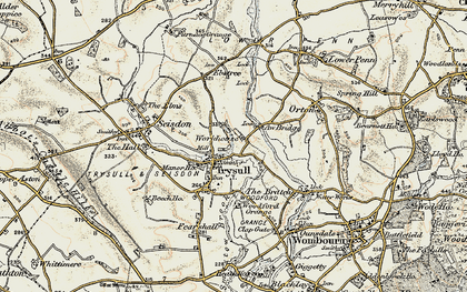 Old map of Awbridge Br in 1902