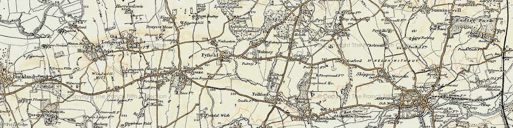 Old map of Appleton Upper Common in 1897-1899