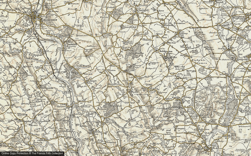 Old Map of Tuckhill, 1902 in 1902