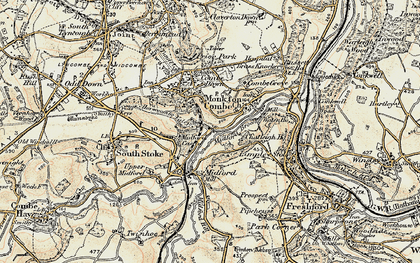 Old map of Tucking Mill in 1898-1899