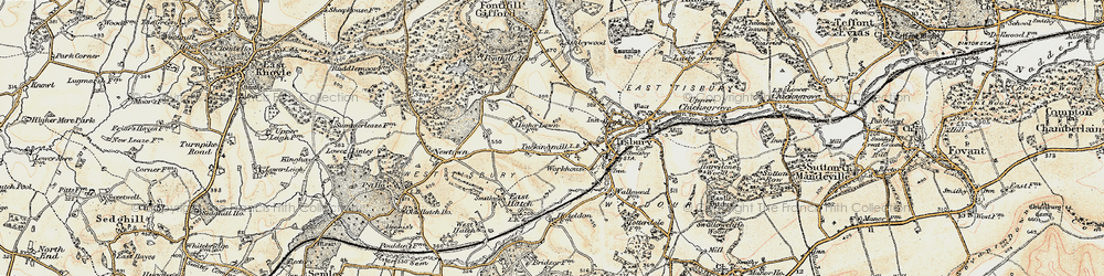 Old map of Tuckingmill in 1897-1899