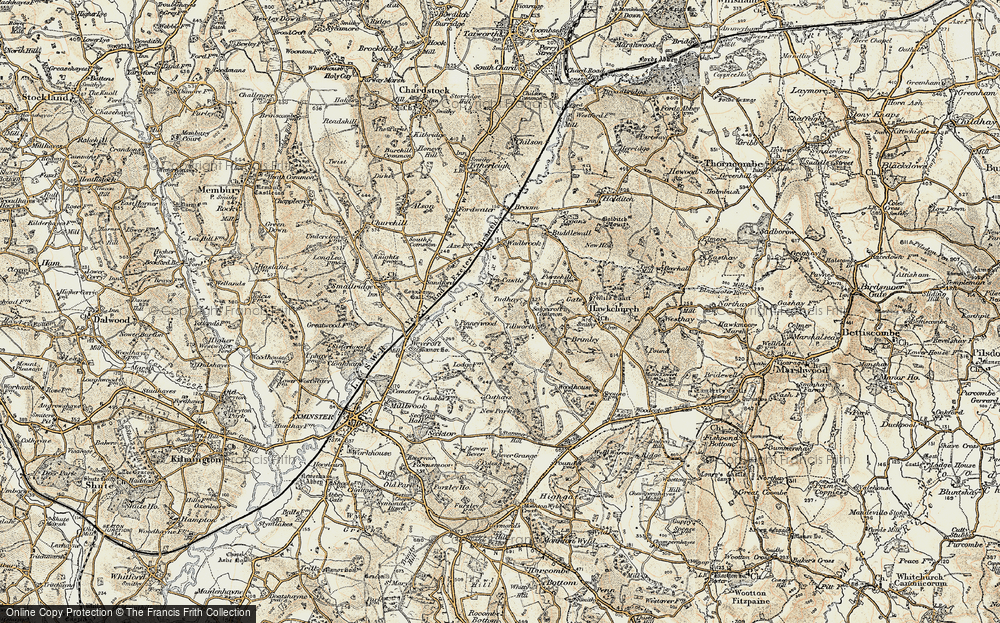 Old Map of Tudhay, 1898-1899 in 1898-1899