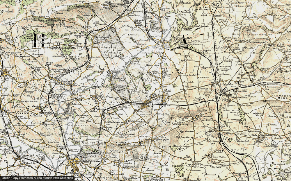Old Map of Tudhoe Grange, 1901-1904 in 1901-1904