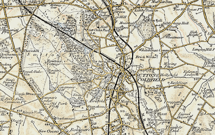 Old map of Tudor Hill in 1901-1902