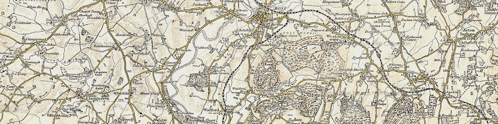 Old map of Tudorville in 1899-1900