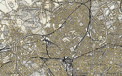 Old map of Tufnell Park in 1897-1902