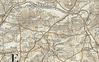 Old map of Bernard's Well in 1901-1912