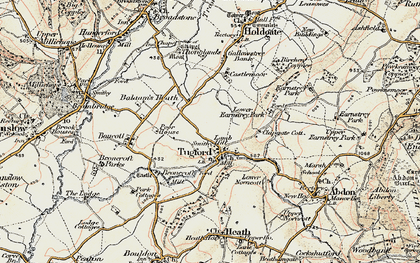 Old map of Tugford in 1902