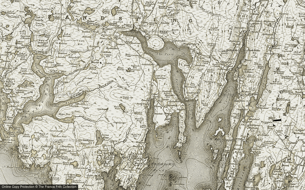 Old Map of Tulkie, 1911-1912 in 1911-1912