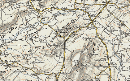 Old map of Tumble in 1900-1901
