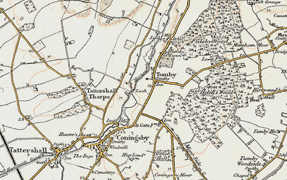 Old map of Tumby in 1902-1903