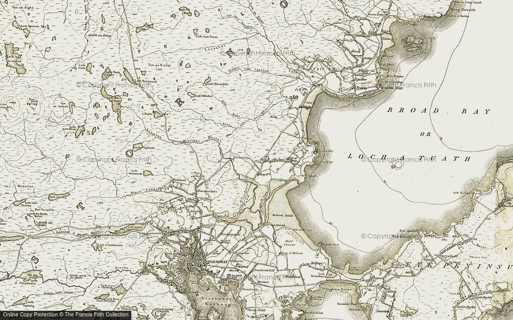 Old Map of Tunga, 1909-1911 in 1909-1911