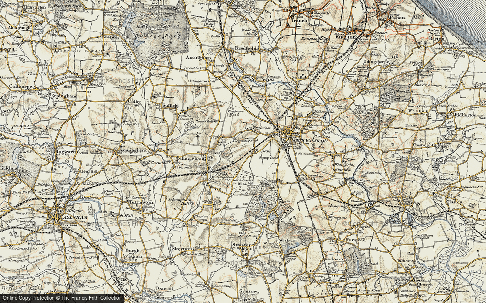 Old Map of Tungate, 1901-1902 in 1901-1902