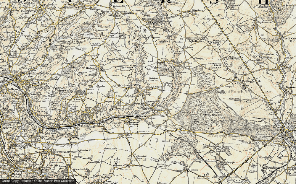 Old Map of Tunley, 1898-1899 in 1898-1899