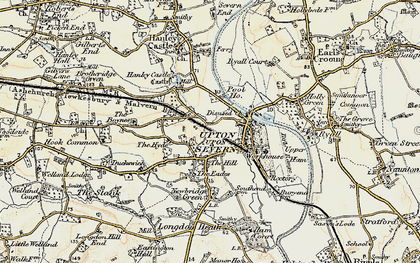 Old map of Tunnel Hill in 1899-1901