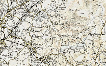 Old map of Tunshill in 1903