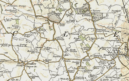 Old map of Birch Hill in 1903-1904