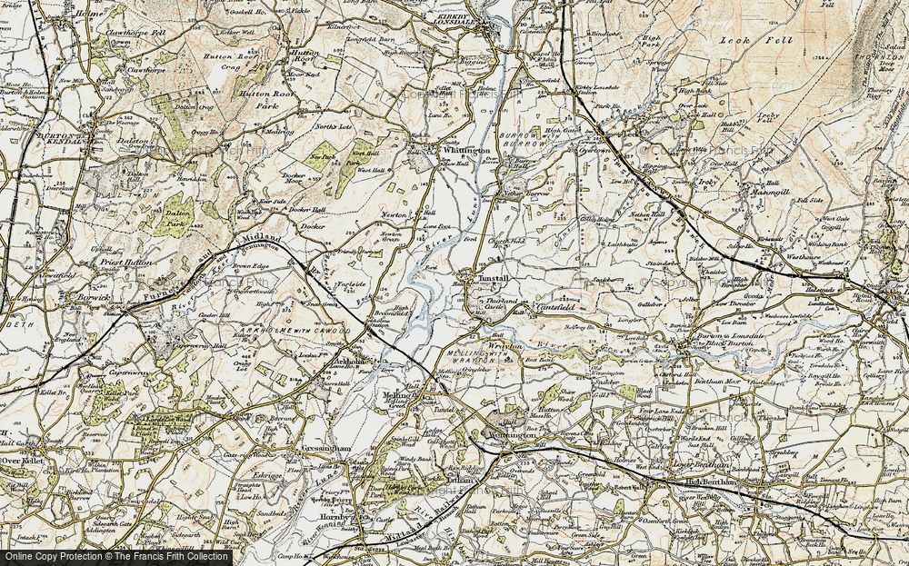Old Map of Tunstall, 1903-1904 in 1903-1904