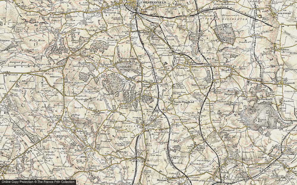 Old Map of Historic Map covering Ankerbold in 1902-1903