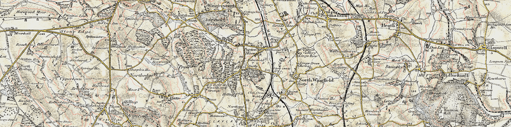 Old map of Tupton in 1902-1903