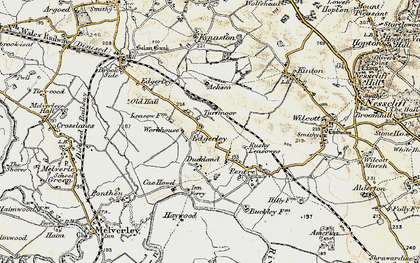 Old map of Turfmoor in 1902