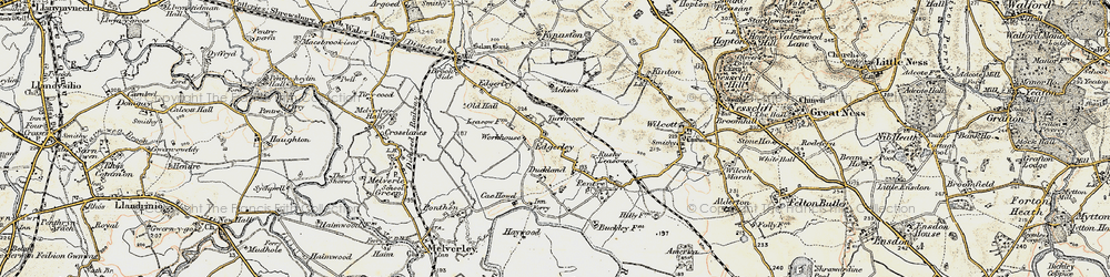Old map of Turfmoor in 1902
