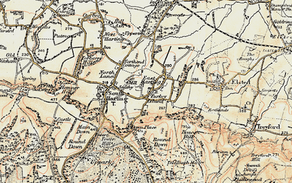 Old map of Turkey Island in 1897-1900