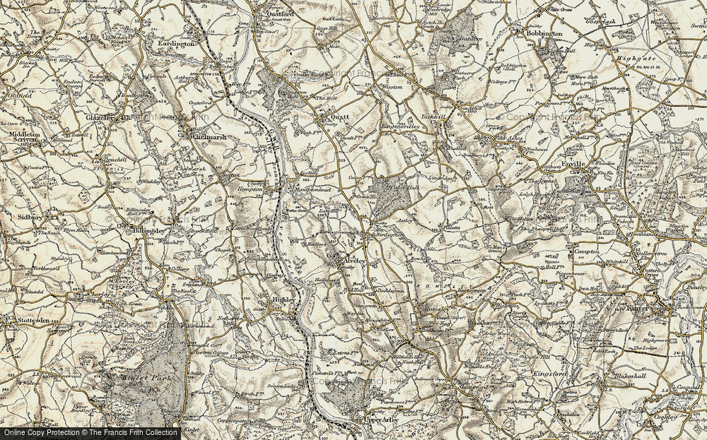 Old Map of Historic Map covering Astley in 1901-1902