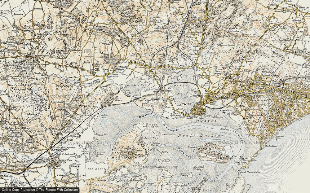 Old Map of Turlin Moor, 1899-1909 in 1899-1909
