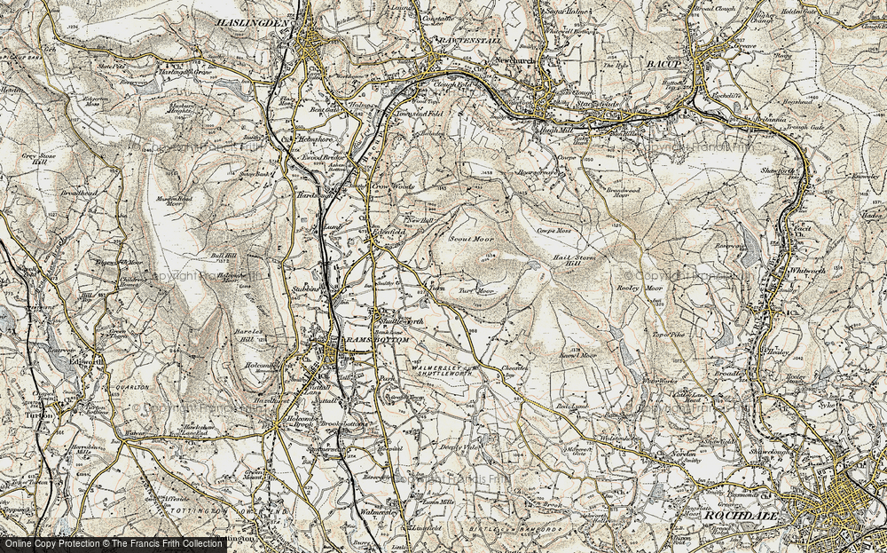 Old Map of Turn, 1903 in 1903