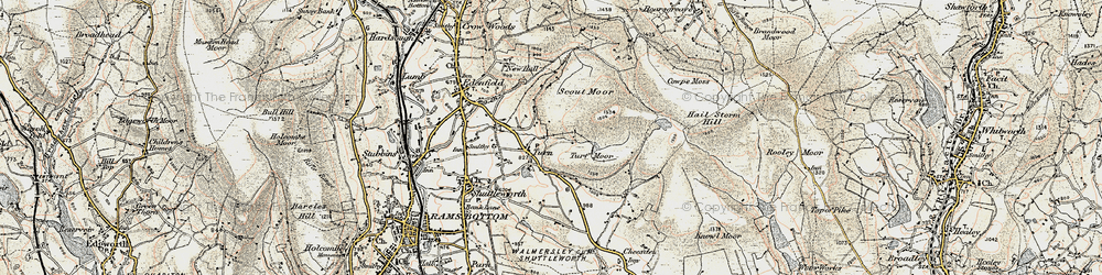 Old map of Turn in 1903