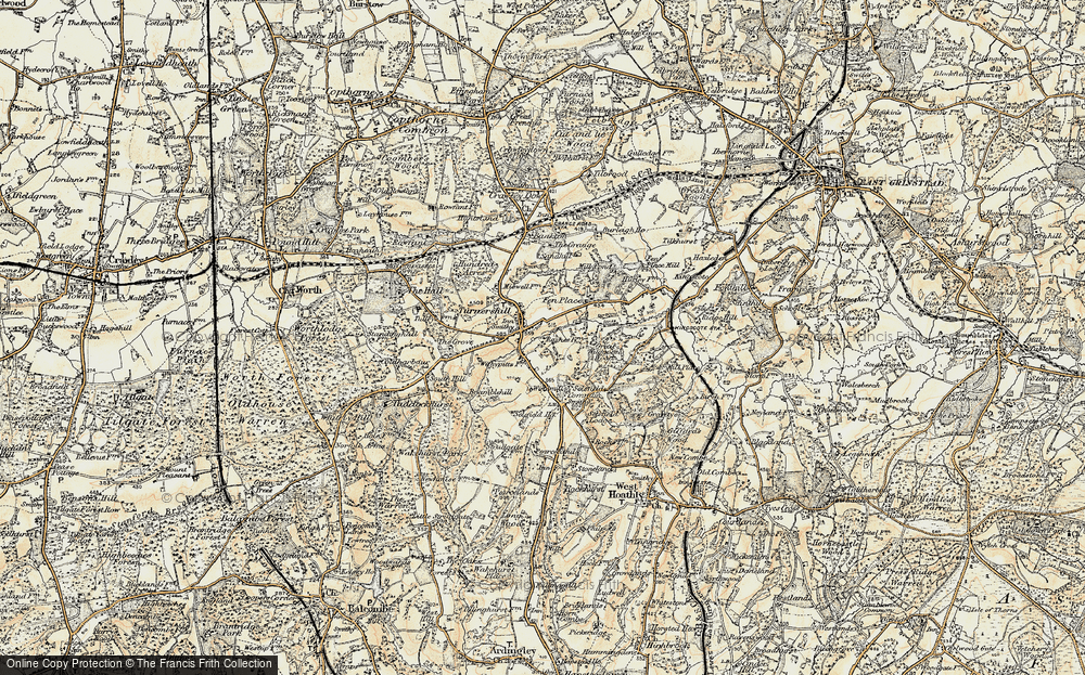 Old Map of Turners Hill, 1898-1902 in 1898-1902