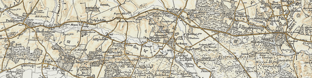 Old map of Brockhill in 1899-1909