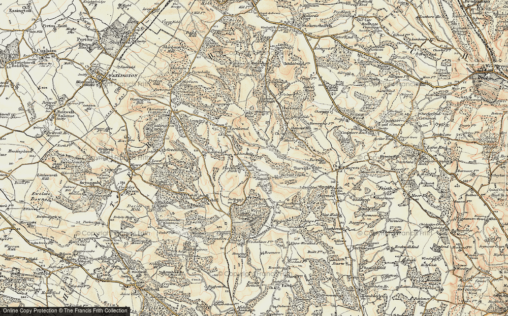 Old Map of Turville Heath, 1897-1898 in 1897-1898