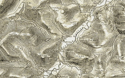 Old map of Berrybush in 1904