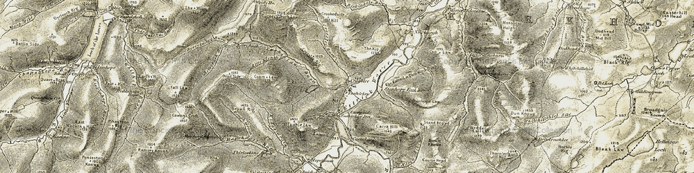 Old map of Berrybush in 1904