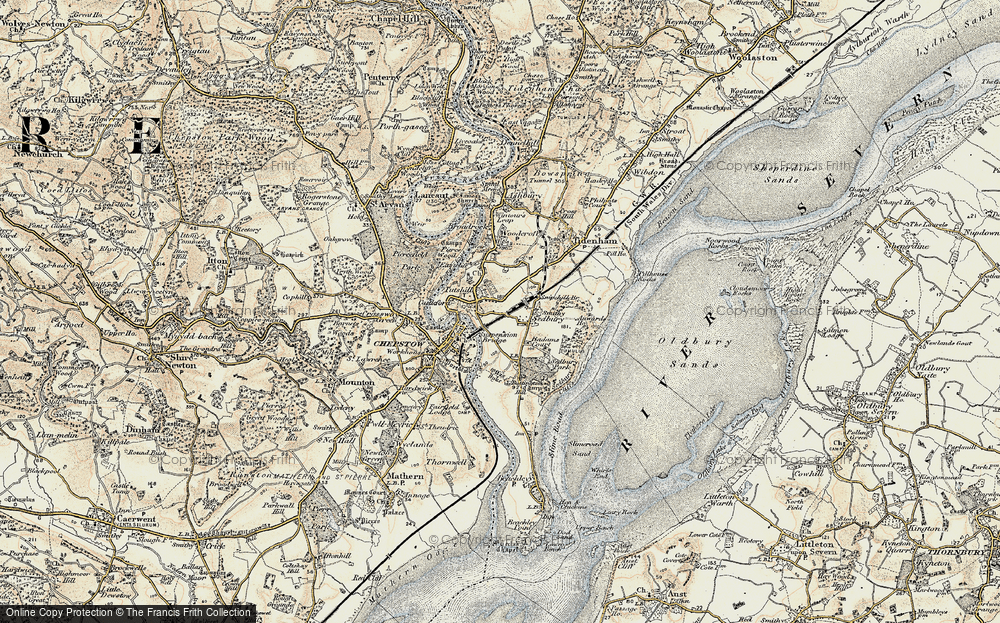 Old Map of Tutshill, 1899-1900 in 1899-1900