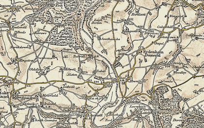 Old map of Tutwell in 1899-1900