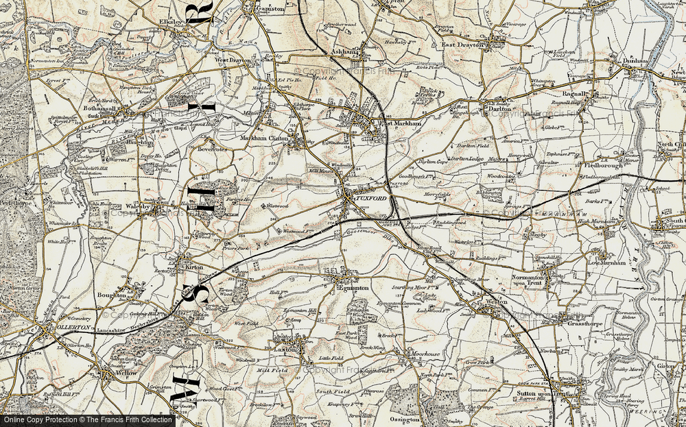 Old Map of Tuxford, 1902-1903 in 1902-1903