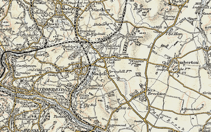 Old map of Tweedale in 1902