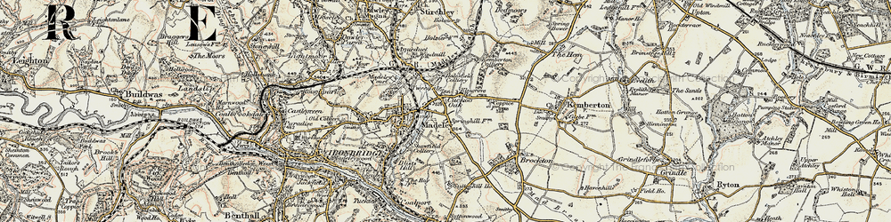 Old map of Tweedale in 1902