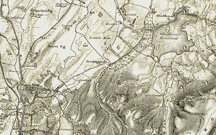 Old map of Tweeddaleburn in 1903-1904