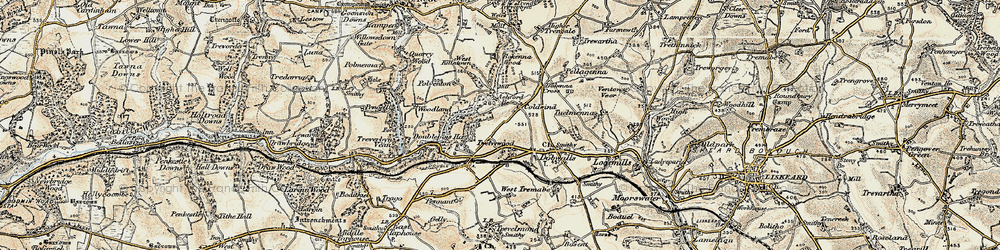 Old map of Twelvewoods in 1900