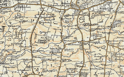 Old map of Twineham Green in 1898